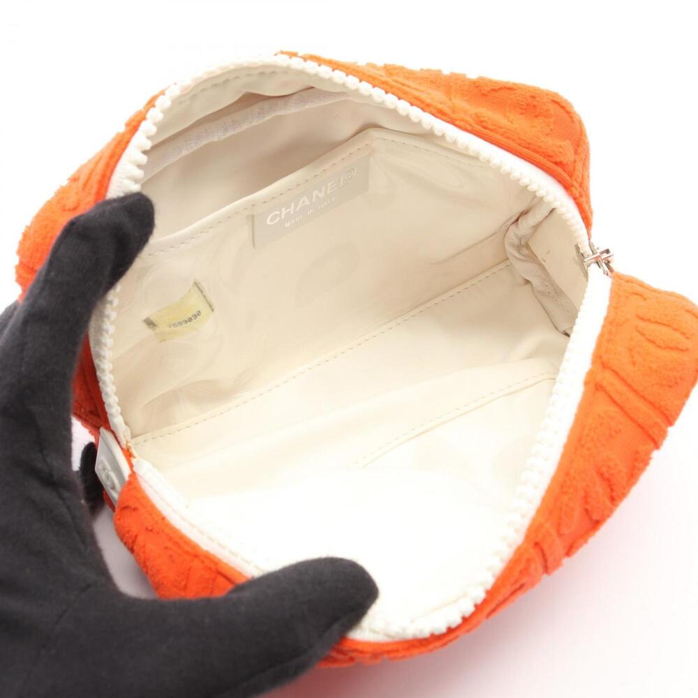 CHANEL Orange Logo Pouch - Picture 3 of 8